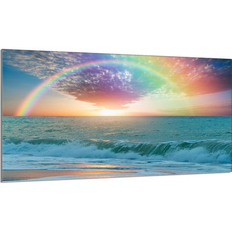 Glasschutzplatte für den Herd 90x52 Sea (1/5)