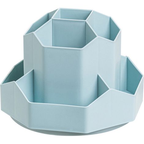 Irovami Porte-crayons rotatif 9 emplacements – 360°, bureau, pinceaux – Idéal pour maison, bureau, école (1/5)