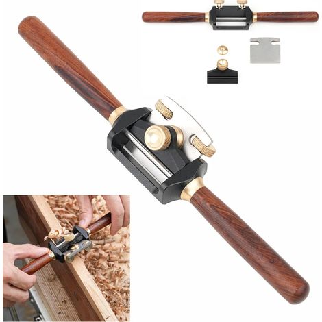 Pialla per legno a base piatta con lama 440C per lavori di precisione e distribuzione equilibrata del peso, ideale per artigiani e hobbisti.