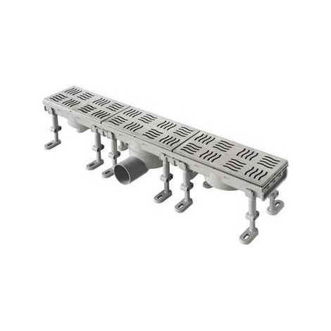 CANALE SIFONATO CON GRIGLIA INOX 1 CHIUSINO Misura: mm Lungh. 600 x Largh. 100