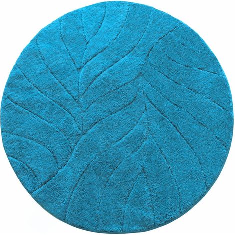 Tapis de bain Maris Tapis de bain rond Turquoise 120 cm de diamètre (1/4)