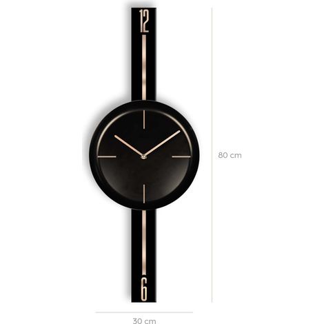 Orologio da parete, orologio decorativo, soggiorno Clock Nero (1/4)