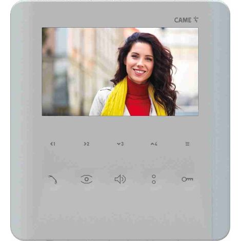Came – Interphone vidéo mains libres 840CH0110 – Écran LCD 5" – 6 appels interphoniques – Compatible systèmes X1 et XIP