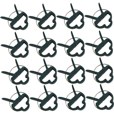 CCYKXA Pack of 80 plastic garden clips, plant and flower support clips, size L, tomato clips, stem clips