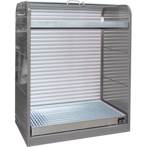 Bauer Gefahrstoff-Rollladenschrank RSG-3, lackiert, Mausgrau