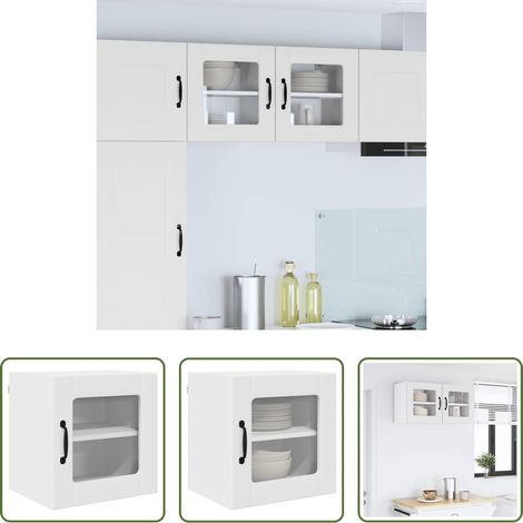 Küchenwandschrank - Küchenschrank Weiß 40 x 31 x 40 cm Holzwerkstoff (1/5)