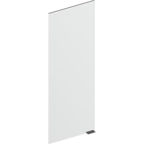 Porte de meuble miroir RM 2.0 m Gris + Logo ET 298,5x856mm gauche/droite