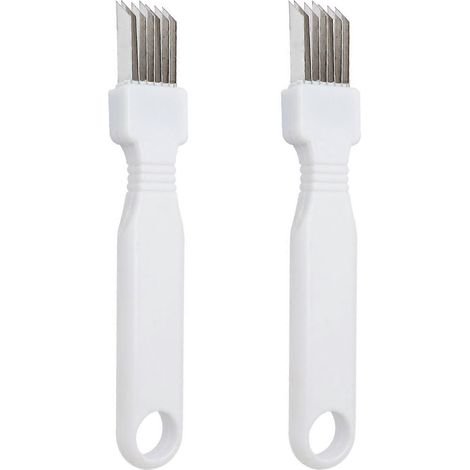 Coupe-oignons 1/2/3 pièces avec protection, râpe à oignons verts en acier inoxydable, poignée antidérapante, 7 lames, pour la cuisine [jkw] (1/5)