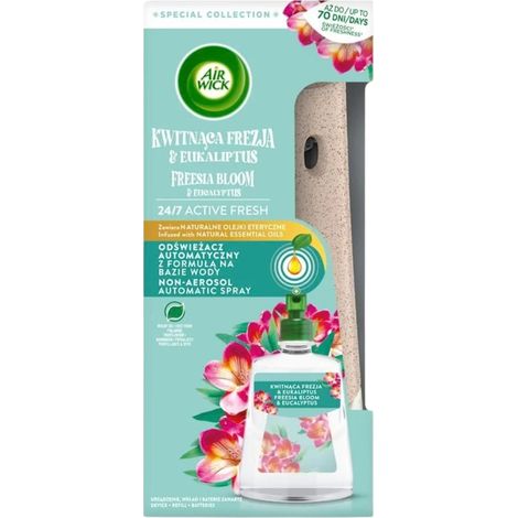 Air Wick Active Fresh Lufterfrischer-Set „Blühende Freesie und Eukalyptus“, 228 ml (1/5)
