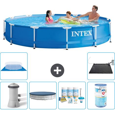 Intex Piscina con struttura Rotonda - 366x76 cm - 8-pezzi  S41763