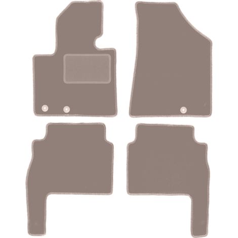 Tappetini auto in velluto per: Kia Sorento II SUV (2009-2015) beige (1/5)