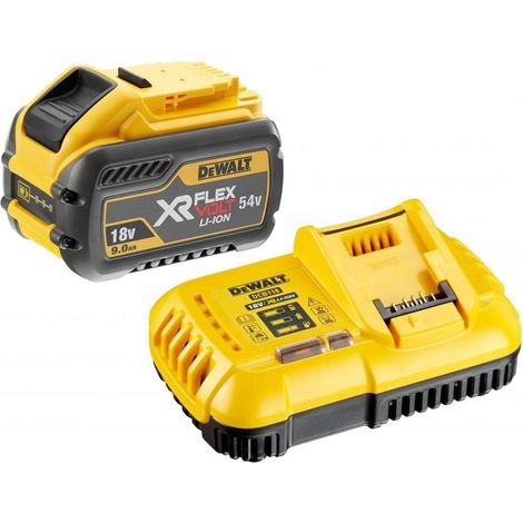 Dewalt DCB547 18v / 54v XR Flexvolt 9.0ah Battery + DCB118 Fast Charger