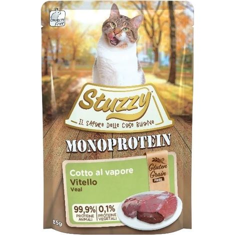 Agras Pet Foods Stuzzy - Nourriture humide pour chats, veau, 85 g