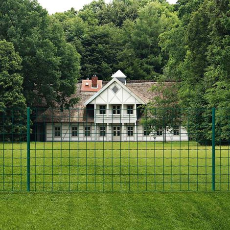 Clôture Euro-Grillage de jardin Acier 20x1,2 m Vert 579223 (1/4)