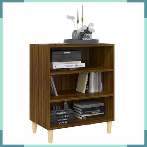 Buffet - 813190 - chêne marron - 3 étagères - 57 x 35 x 70 cm (1/5)
