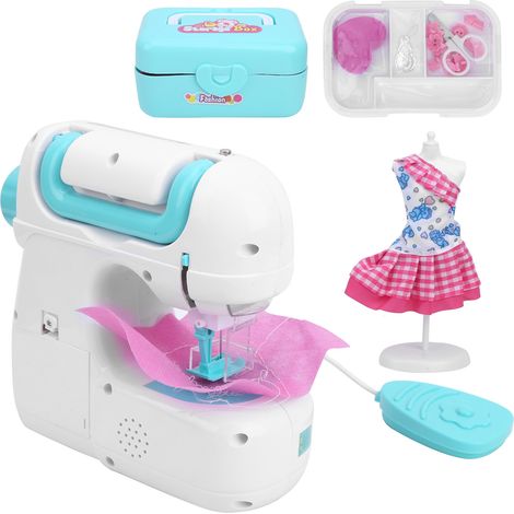 Kit de machine à coudre portable pour enfants avec ruban à mesurer, ciseaux et enfile-aiguille, accessoires pour enfants (1 ensemble JJT7927) (1/5)