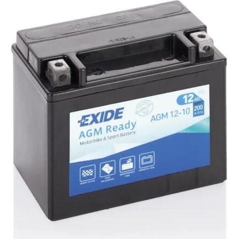 Batería De Moto Exide AGM12-10 (12V 10Ah)
