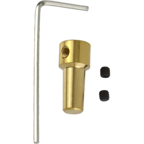 Practical 3.17 mm brass clamping sleeve for motor shaft with JTO socket – Improved stability – Vibration-resistant power tool accessory (1/5)