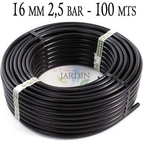 Suinga – Tuyau d'alimentation pour arrosage enterré 16mm – Longueur 100 mètres – Pression max 2,5 bar – Polyéthylène écologique (1/3)