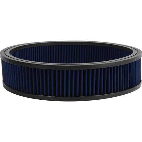 Éléments de filtre à air de rechange ronds, à haut débit, réutilisables et lavables pour les filtres à air bleus Ford. (1/5)
