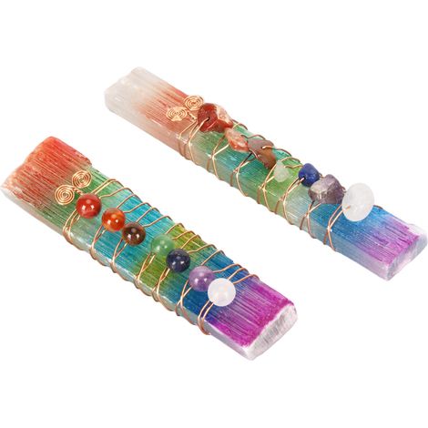 Lot de 2 Pierres de Cristal de Quartz Irrégulières Chakras Énergie Positive Anti-Stress Reiki Équilibre Méditation Décor (1/5)