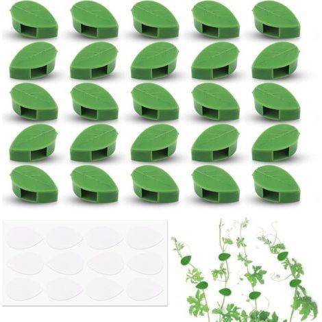 Clips Plantes 30 Pièces,Clip Plante grimpante,De Fixation Végétale Clips,Mur Support Vigne,Clip de câble de Bureau,Végétal Mur Support Vigne,Plante Grimpante pour Jardinage Vignes Légumes (1/4)