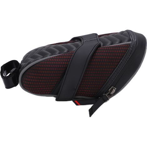 Wheel Up Gepäckträgertasche für Fahrräder, Fahrradtasche für Mountainbikes, Aufbewahrungstasche für den Hintersattel von Falträdern, rot