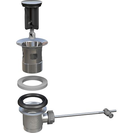 Piletta per lavabo e bidet kinoko tappo inox d. 36,5 mm