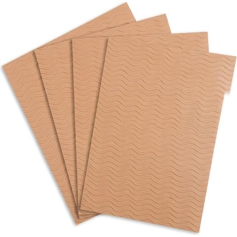 4 pièces semelles antidérapantes autocollantes en caoutchouc, 100x150mm découpables, pour adhérence et réduction du bruit, couleur c (1/5)