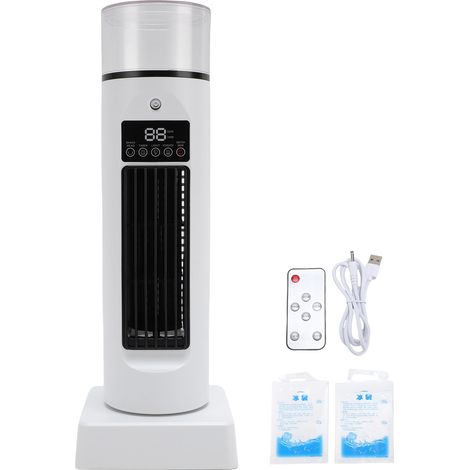 Ventilateur de tour de Table avec télécommande sans lame, refroidisseur d'air à pulvérisation silencieuse, humidificateur de bureau, USB