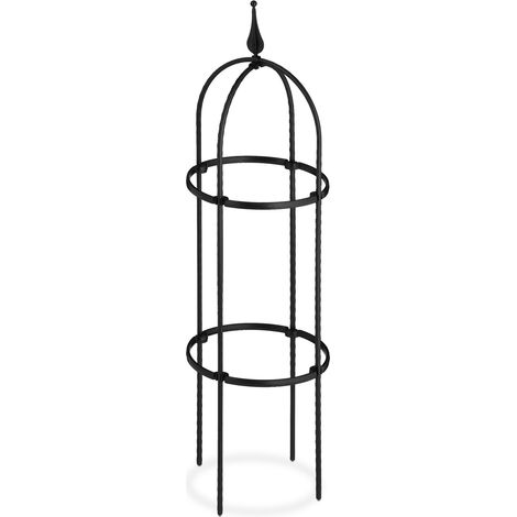 Set di 2 tralicci decorativi per piante rampicanti giardino 85 cm in metallo verde 130011738