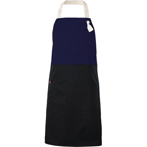 Delantal con peto bicolor 404210B  Azul marino