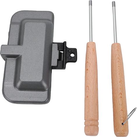 Appareil à sandwichs chauds, design ergonomique, poêle à griller double face amovible, 2 couleurs (1/5)
