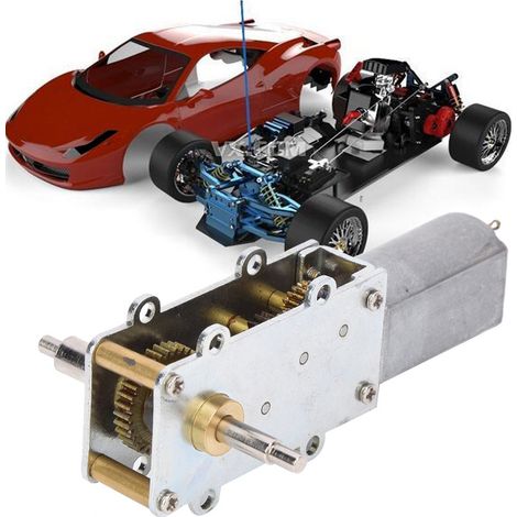 Moteur à engrenage à vis sans fin pour jouets électriques, moteur réducteur de vitesse DC324V pour applications multiples, 5 tr/min (1/5)