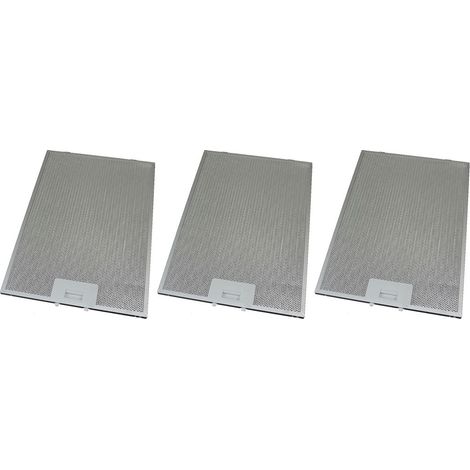 3 x Universal Cooker Hood Metal Grease Filter 265mm x 395mm (1/2)