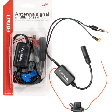 Amplificatore per antenna radio DAB FM a 12V amio-04134 (1/5)