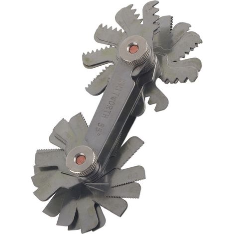 Jeu de 52 jauges de filetage en acier inoxydable pour pas de vis de 60 et 55 degrés (métrique et impérial) (1/5)