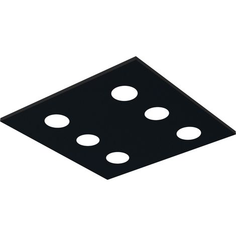 RIVER SQUARE 6X PLAFONIERA MONOCOLORE OPACO