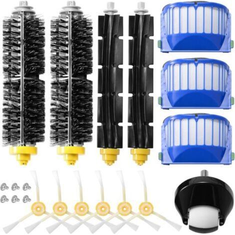 20Pcs Accessoires pour Aspirateur Compatible avec Roomba Série 600 Filtre Brosses Latérale 605 610 614 615 616 620 621 625 630 631 632 635 639 640 650 651 660 665 670 671 676 680 681 690 691 (1/5)