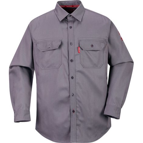 Bizflame 88/12 Hemd - XS - Grau - Portwest