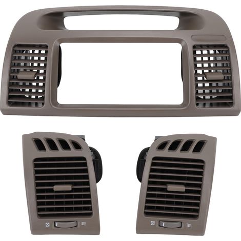 Panneau de sortie de climatisation central, façade avant de la radio, moulure de plateau, grille de sortie d'air de remplacement pour Toyota Camry XV30 2001 à 2006 (1/5)