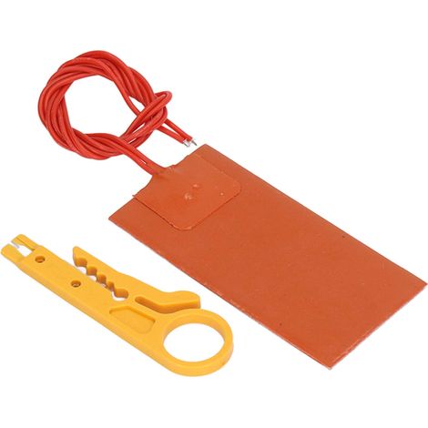 Coussin Chauffant en Caoutchouc de Silicone, Coussin Chauffant en Silicone 12V 15W 250℃ Chauffe-moteur Universel Coussin Chauffant pour Carter D'huile de Voiture Chauffage (1/5)