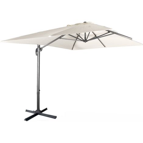 3x4m rectangular cantilever parasol, Wimereux, Off-White (1/5)