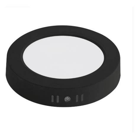 Plafonnier LED rond 12W 1050 lm noir – 3 couleurs réglables 3000K-6500K – MILENA – HOROZ (1/3)