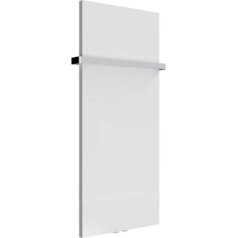 Reina Slimline Vertical Designer Radiator 1170mm H x 500mm W Textured Matt White (1/5)