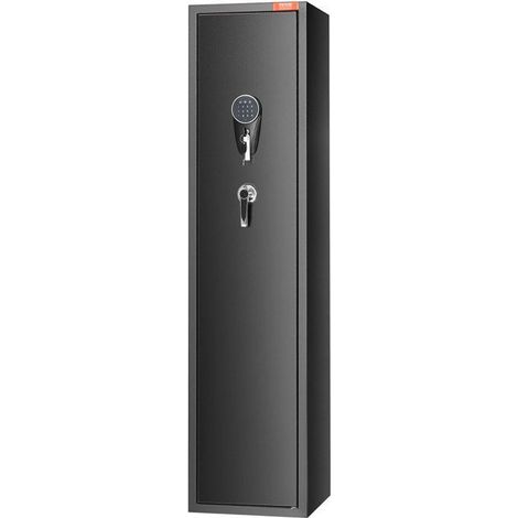Armoire à fusils en acier - Clavier numérique et clés - Casier intégré - Étagère amovible (1/5)