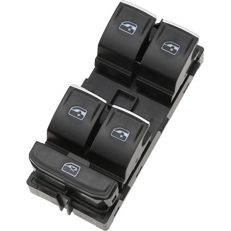 Interrupteur principal lève-vitre conducteur avant noir 5G0959857C compatible Golf 7 2014-2018 pièce de rechange (1/5)