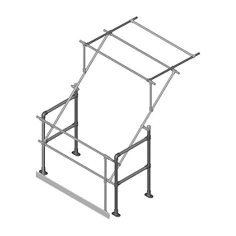 Barrière écluse basculante galvanisé   Hauteur palette 1800mm - SGPGTYBGV