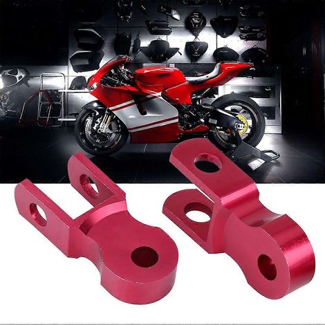 rehausseurs d'amortisseurs universels pour moto, châssis de 5 cm, rouges (sans vis)