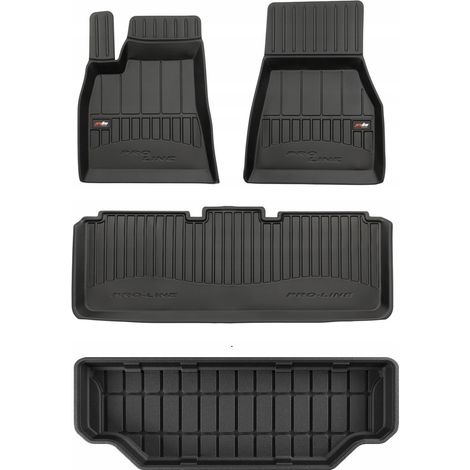 SET Alfombrillas de goma 3D Tesla Model S desde 2012- p (1/5)